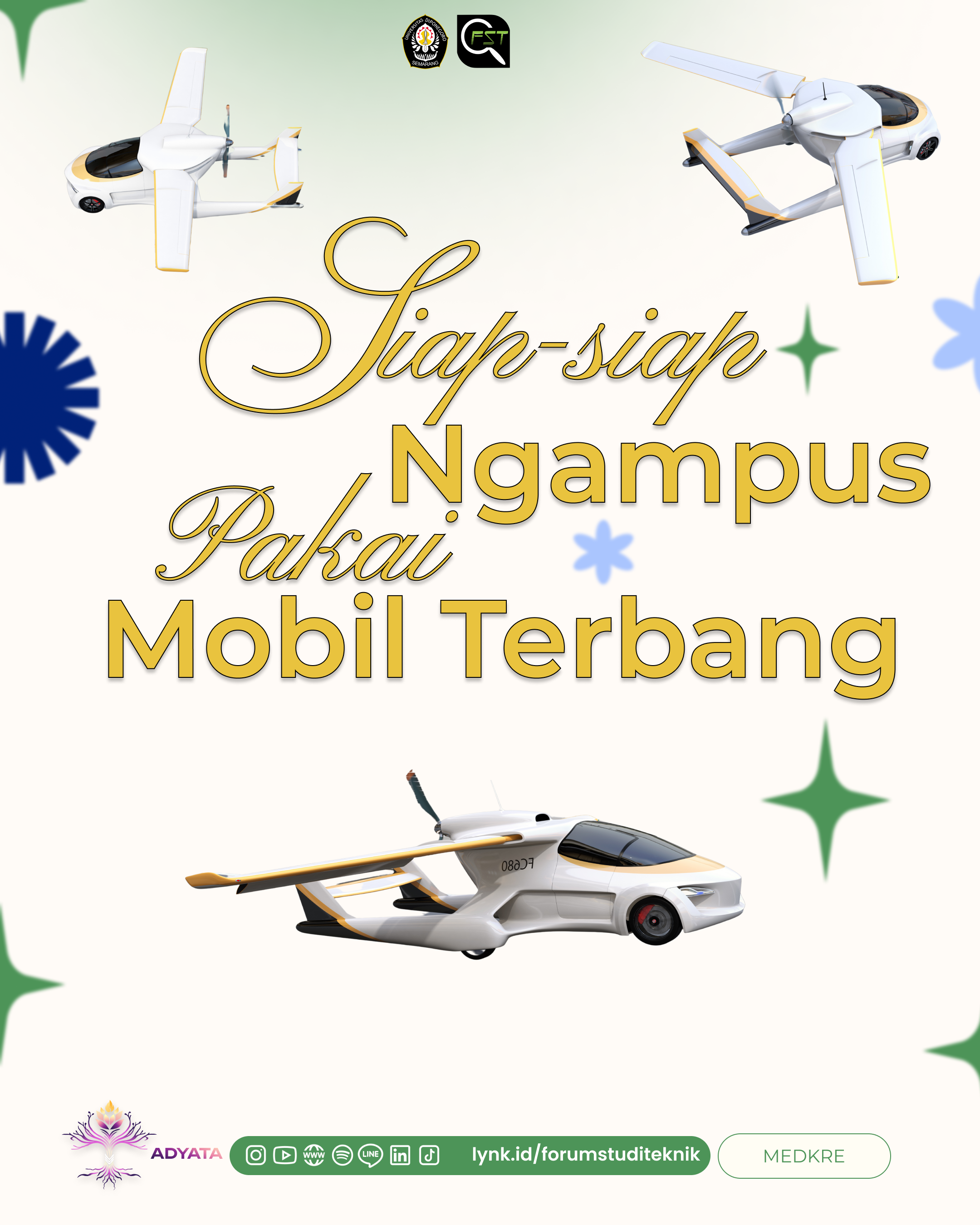 Siap-Siap Ngampus Pakai Mobil Terbang!